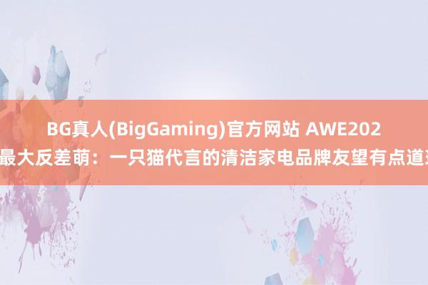 BG真人(BigGaming)官方网站 AWE2026最大反差萌：一只猫代言的清洁家电品牌友望有点道理