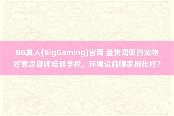 BG真人(BigGaming)官网 盘货闻明的宠物好意思容师培训学校，环境设施哪家相比好？