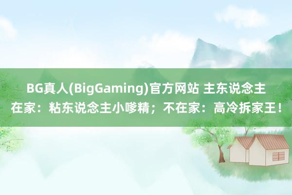 BG真人(BigGaming)官方网站 主东说念主在家：粘东说念主小嗲精；不在家：高冷拆家王！