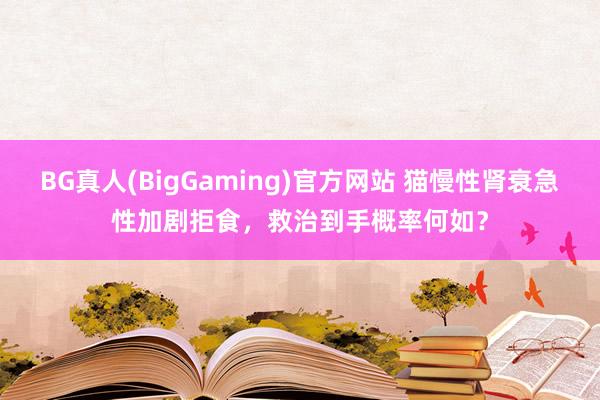 BG真人(BigGaming)官方网站 猫慢性肾衰急性加剧拒食，救治到手概率何如？