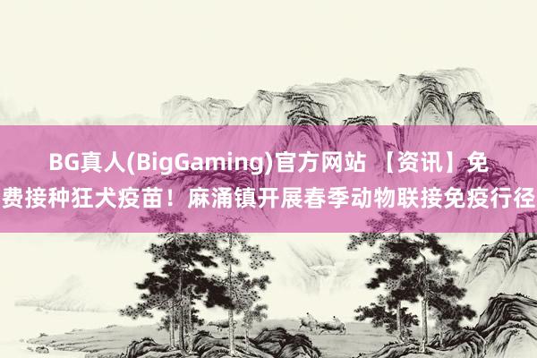 BG真人(BigGaming)官方网站 【资讯】免费接种狂犬疫苗！麻涌镇开展春季动物联接免疫行径