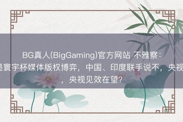 BG真人(BigGaming)官方网站 不雅察：好意思加墨寰宇杯媒体版权博弈，中国、印度联手说不，央视见效在望？